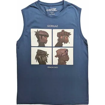 Pánské tílko Gorillaz tílko, Demon Days Denim Blue, pánské M