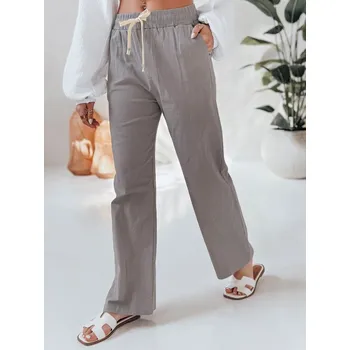 Dámské kalhoty wide leg BOHO DAY Dstreet UY2647 Barva: Šedá - světle, Velikost: XL