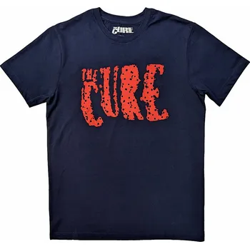 Pánská móda The Cure tričko, Logo Navy Blue, pánské L