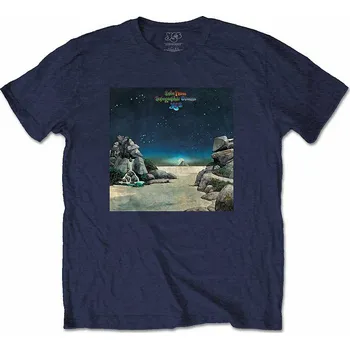 Pánská móda YES tričko, Topographic Oceans Navy Blue, pánské S