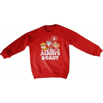 Karnevalový kostým Paw Patrol mikina, Always Ready Kids Sweatshirt Red, dětská M velikost M věk (6 let)
