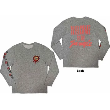 Pánská móda Guns N Roses tričko dlouhý rukáv, Splatter Seal BP Grey, pánské XL