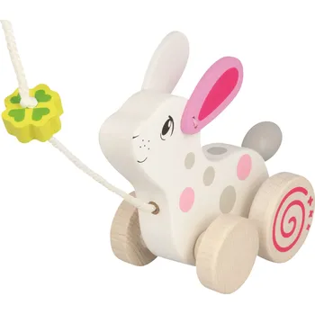 Dřevěná hračka GOKI Dřevěný tahací Králíček