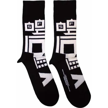 Five Finger Death Punch ponožky, Pixeled Skull Black, unisex - velikost 7 až 11 (40 až 45)