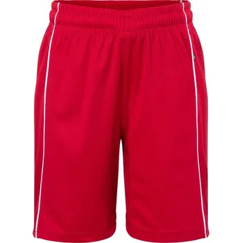 Chlapecké kraťasy DAIBER JN 387K / Dětské týmové kraťasy - red/white XS