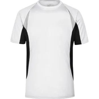 DAIBER JN 391 / Pánské běžecké tričko - white/black L