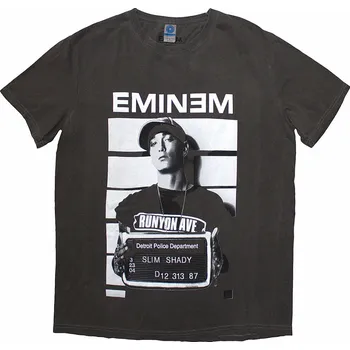 Pánské tričko Eminem tričko, Arrest Dip Dye Wash Grey, pánské L