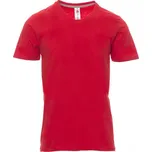 PAYPER V-NECK 000103-0026 / Pánské tričko s krátkým rukávem a výstřihem do V - červená XS