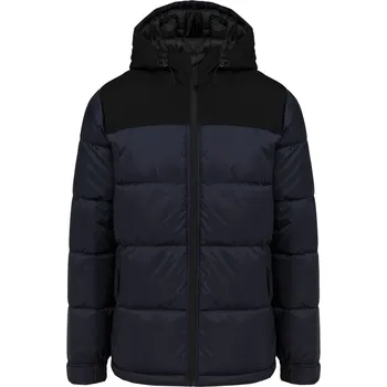 KARIBAN VINTAGE K6163 / Prošívaná bunda s kapucí - navy/black M