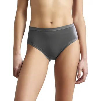 Korzet JADEA - Kalhotky bavlněné MIDI s vysokým pasem - XL/šedá-asfalt