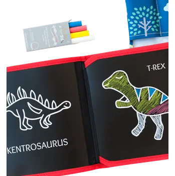 omalovánky Jaq Jaq Bird Omalovánka s křídami Dinosauři