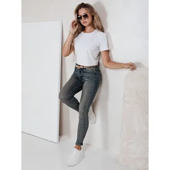 Dámské džíny Dámské modré úzké džíny s vysokým pasem Dstreet UY2792 Barva: Modrá - světle, Velikost: XL