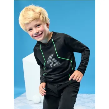 Chlapecké tričko Sinsay - Tričko s dlouhými rukávy - černá - 322FC-99X - 322FC-99X-128