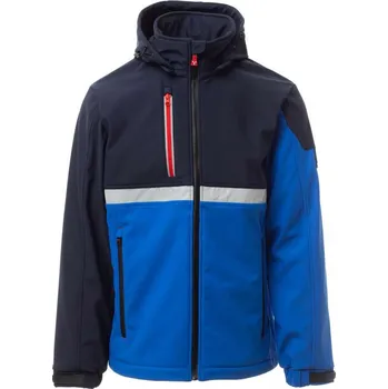 Pánská softshellová bunda PAYPER WISE S00095-0489 / Pánská softshellová bunda s odnímatelnou kapucí - royal blue/navy blue S