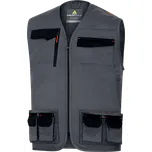 DELTA MACH2 M2GI3 / Pánská pracovní vesta - šedá/oranžová XXL