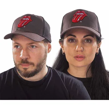 Kšiltovka Rolling Stones kšiltovka, Classic Tongue Charcoal Grey &amp; Black