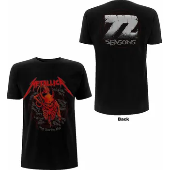 Metallica tričko, Skull Screaming Red 72 Seasons BP Black, pánské M
