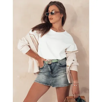 Dámské kraťasy Dámské džínové šortky FASHIONFIT Dstreet SY0359 Barva: Modrá - světle, Velikost: S