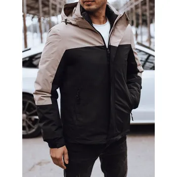 Pánská zimní bunda s kapucí Dstreet TX4896 Barva: Černá, Velikost: 3XL