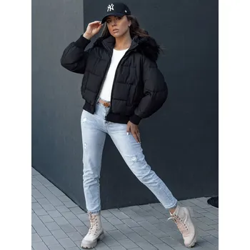 Dámská zimní bunda s kapucí COLDPACK Dstreet TY4427 Barva: Černá, Velikost: XL