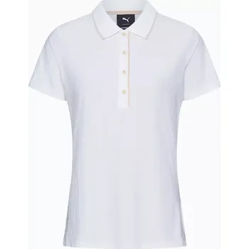 PORSCHE Polo shirt – 911 Targa 60Y dámské tričko s límečkem bílé (Klasické dámské polo tričko od Porsche vyrobené z vysoce kvalitního žakárového strečového materiálu.)