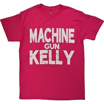 Pánská móda Machine Gun Kelly tričko, Embers Logo Pink, pánské L