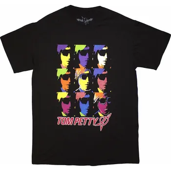 Pánská móda Tom Petty tričko, Nine Toms Black, pánské M