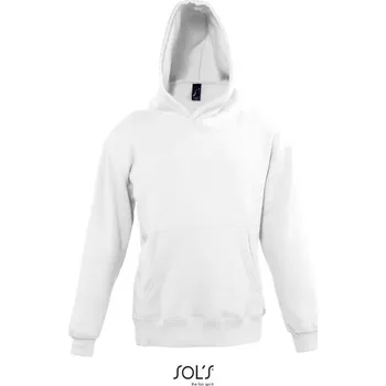 Chlapecká mikina SOL´S SLAM / Dětská mikina s kapucí - white 106-116