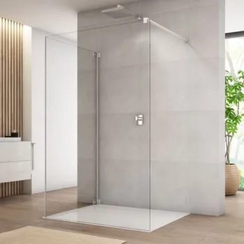 RONAL WALK IN CADURA Boční stěna v 90° bílá mat čiré CAT3SM20907