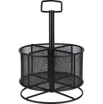 MAALEO 26290 Drátěný stolní stojan, otočný, černý