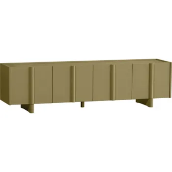 Televizní stolek WOOOD Zelený dřevěný TV stolek Basu 200 x 46 cm