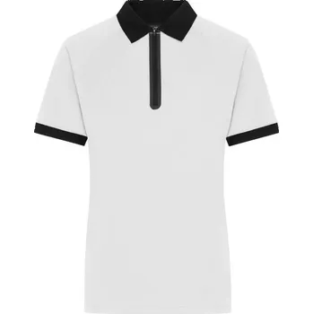 DAIBER JN 1307 / Dámská polokošile se zipem - white/black XXL