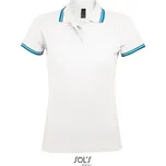 SOL´S PASADENA / Dámská polokošile - white/aqua L
