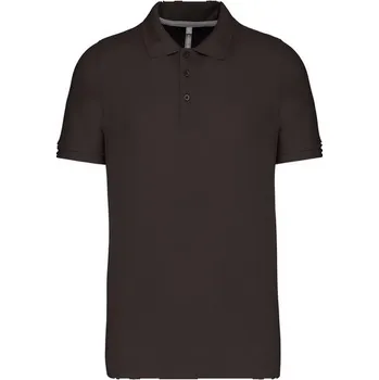 Pánská košile KARIBAN VINTAGE PIQUÉ K241 / Pánská polokošile s krátkým rukávem - dark grey XXXL