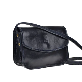 Kabelka NovaKabelka.cz Kožená italská crossbody kabelka Lona Blu