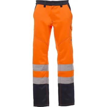 montérky PAYPER CHARTER/WINTER 001018-0348 / Zimní reflexní kalhoty do pasu - oranžová/navy XXXL
