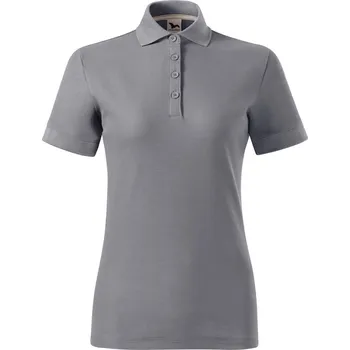 Dámské tričko MALFINI PRIME (GOTS) 235 / Dámská polokošile z organické bavlny, krátký rukáv - starostříbrná M