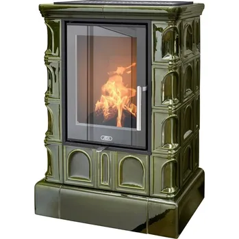 Krbová kamna ABX BRITANIA EXKLUSIVE kachlová kamna 3,5-9kW, zelená