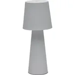 Kave Home Šedá kovová zahradní stolní LED lampa Arenys M