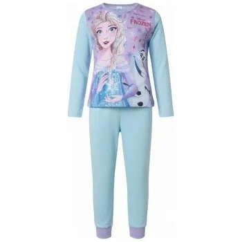 Dívčí pyžamo DIFUZED Dívčí bavlněné pyžamo Ledové království – Elsa a Olaf - modré 128