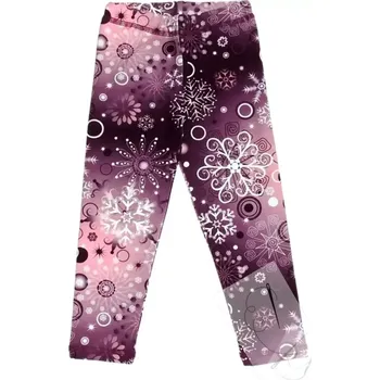 Dívčí legíny Legíny vločky na vínové vel.98 (poslední kus)