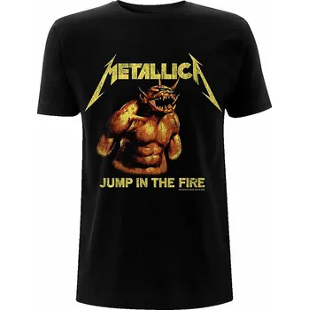 Pánské tričko Metallica tričko, Jump In The Fire Vintage Black, pánské M