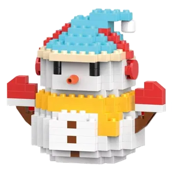 ostatní stavebnice Lele Brother Sněhulák modrý vánoční stavebnice