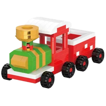 ostatní stavebnice Lele Brother Vláček vánoční stavebnice