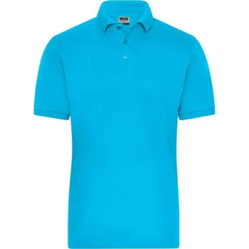 Pánské tričko DAIBER JN 1806 / Pánská elastická polokošile z bio bavlny - turquoise XL