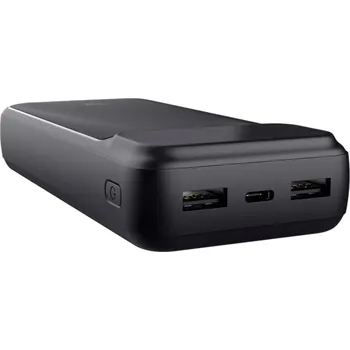 TRUST Powerbanka Avala, 20000 mAh, 1xUSB-C + 2xUSB, černá