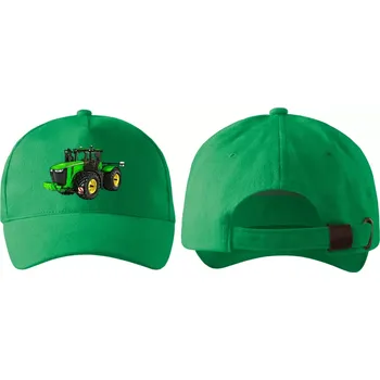 Kšiltovka kšiltovka s traktorem John Deere 9560R zelená (kšiltovka , pokrývka hlavy , dopravní technika)