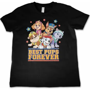 Chlapecké tričko Paw Patrol tričko, Best Pups Forever Kids Black, dětské L velikost L (10 let)