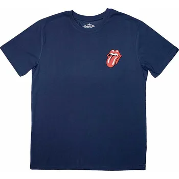 Pánská móda Rolling Stones tričko, Mini Classic Tongue Denim Blue, pánské L
