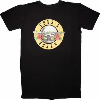 Dámské šaty Guns N Roses tričkové šaty, Classic Logo Black, dámské L